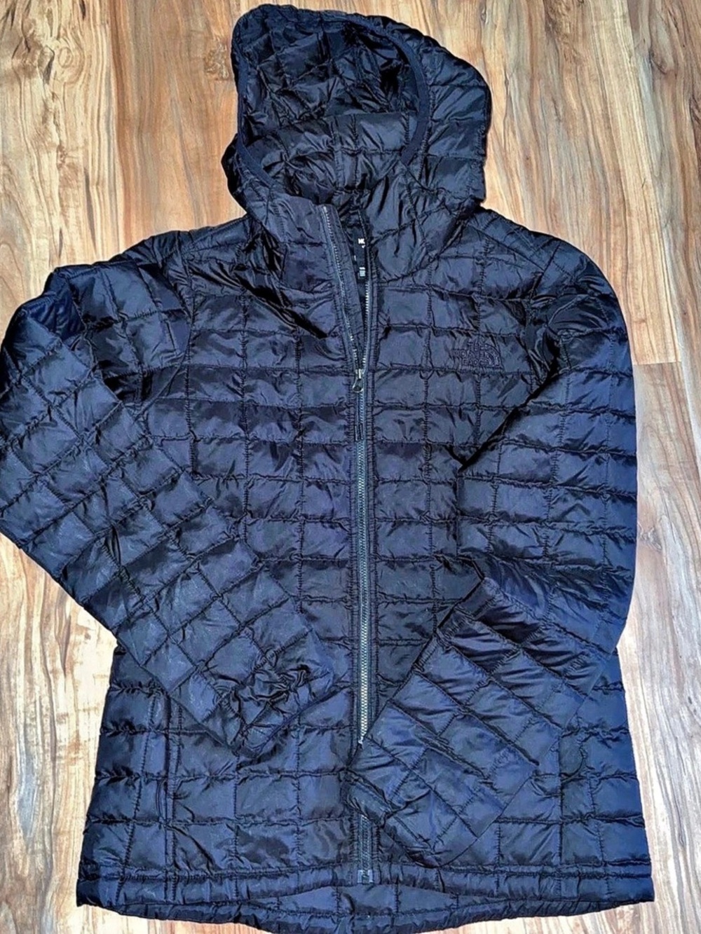 The North Face ThermoBall Hooded Jacket Black Puffer